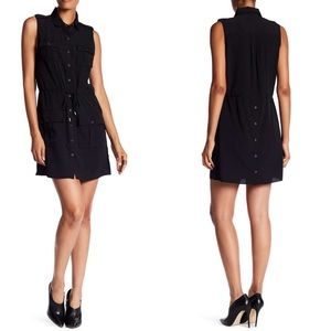 NWT Haute Hippie | Black Snap Pocket Dress Large